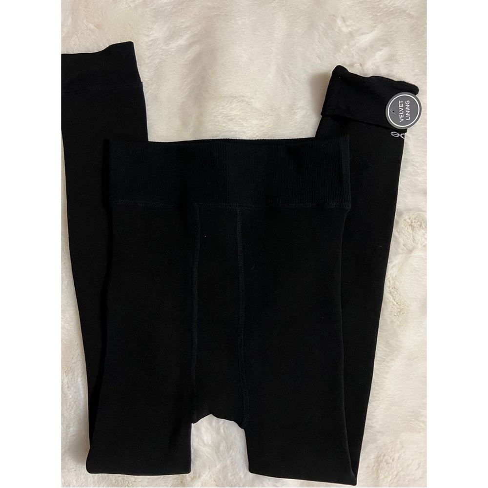 BEBE LEGGINGS WITH VELVET LINING, WOMEN, SMALL/MEDIUM